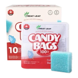 THC Gummies 100mg – Treat Leaf 10-Pack Candy Box