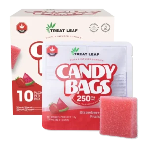THC Gummies 250mg – Treat Leaf 10-Pack Candy Box